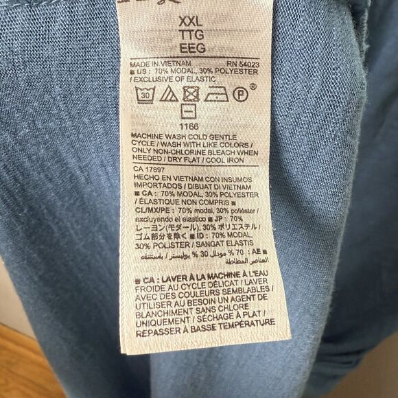 Old Navy Blue Maxi Dress Women’s Size XXL Spaghetti Strap Empire Waist - Picture 7 of 9